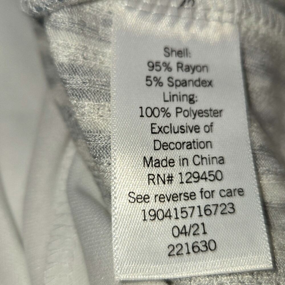 Lauran Conrad XS Women's Dress White Blue Misses Size 0 2 Extra Small - Picture 3 of 5